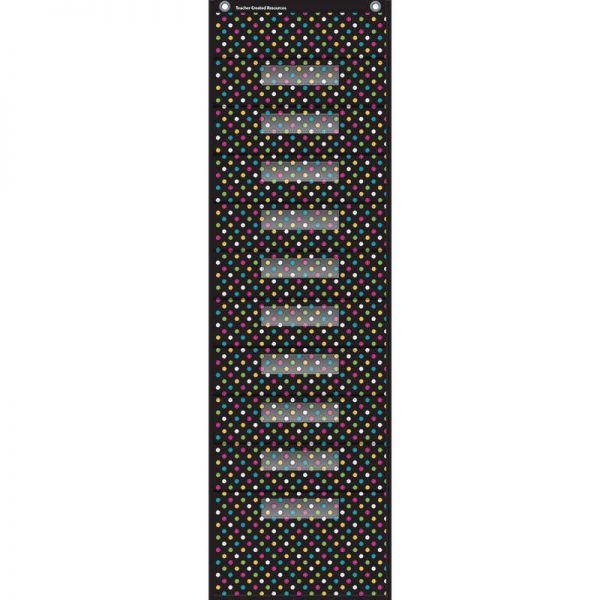 Teacher Created Resources Chalkboard Brights 10 Pocket File Storage Pocket Chart