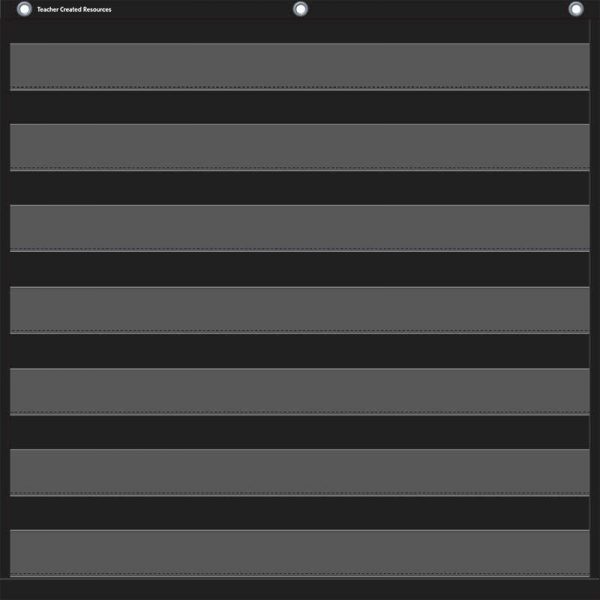 Teacher Created Resources Black 7 Pocket Chart