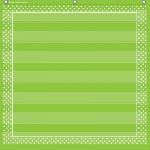 Teacher Created Resources Lime Polka Dots 7 Pocket Chart (28" x 28")