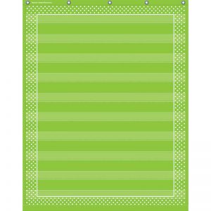 Teacher Created Resources Lime Polka Dots 10 Pocket Chart