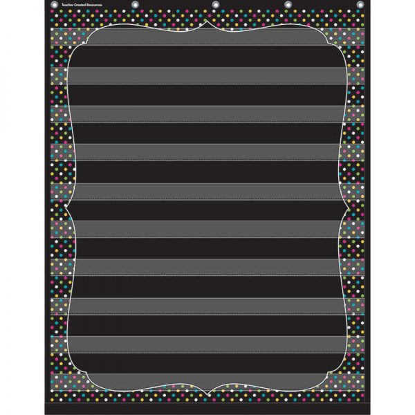 Teacher Created Resources Chalkboard Brights 10 Pocket Chart