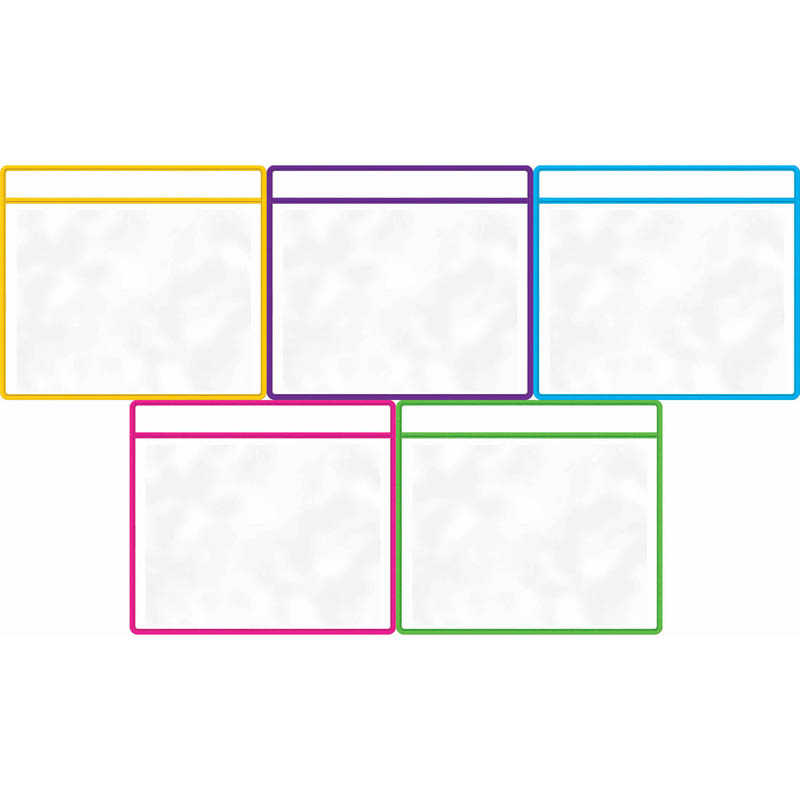 TeachersParadise Teacher Created Resources Dry Erase Pockets, 5 Per