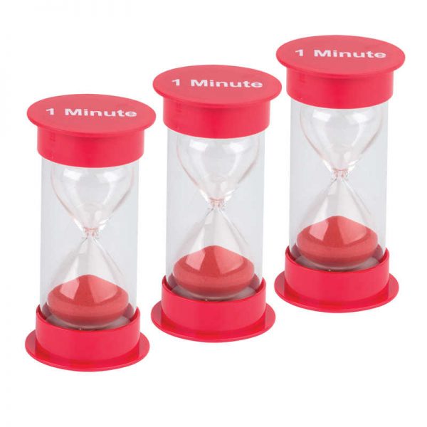 Teacher Created Resources Sand Timer, Medium, 1 Minute, Pack of 3