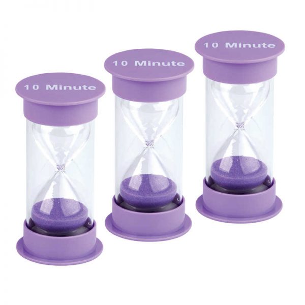 Teacher Created Resources Sand Timer, Medium, 10 Minute, Pack of 3