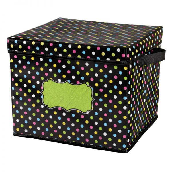 Teacher Created Resources Chalkboard Brights Storage Box with Lid