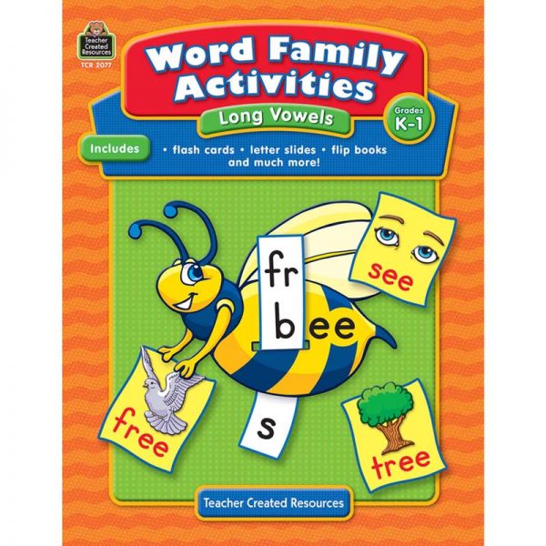 Word Family Activities Book: Long Vowels