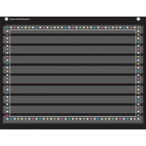Teacher Created Resources Chalkboard Brights Mini Pocket Chart (17" x 22")