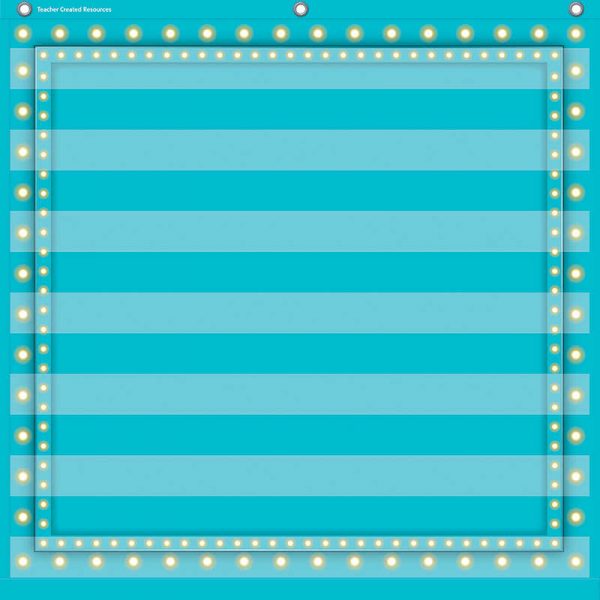 Teacher Created Resources Light Blue Marquee 7 Pocket Chart (28" x 28")