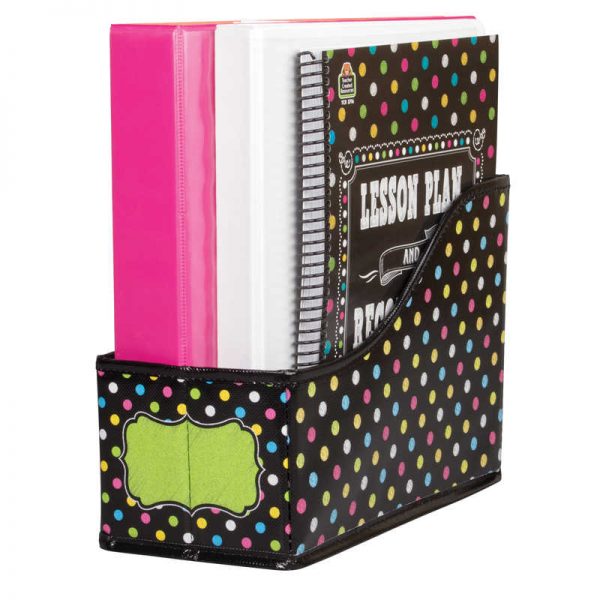 Teacher Created Resources Chalkboard Brights Book Bin, 5"W x 8"H x 11"D