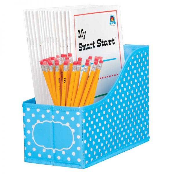 Teacher Created Resources Aqua Polka Dots Book Bin