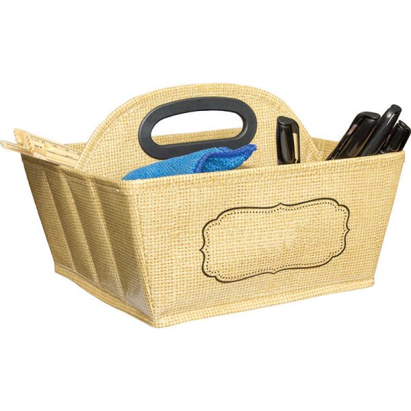 Teacher Created Resources Burlap Storage Caddy