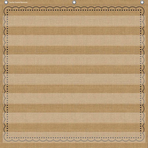 Teacher Created Resources 7-Pocket Pocket Chart, Burlap, 28" x 28"