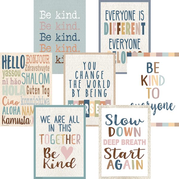Teacher Created Resources Everyone Is Welcome Posters, 13-3/8" x 19", Set of 7