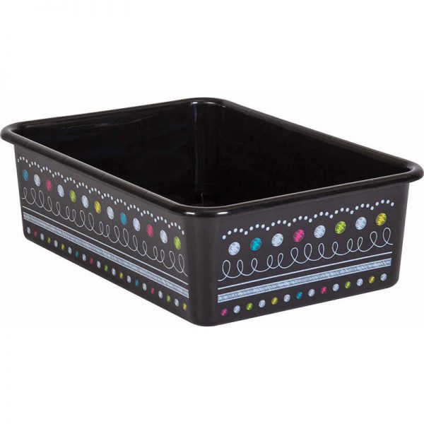 Teacher Created Resources Chalkboard Brights Large Plastic Storage Bin