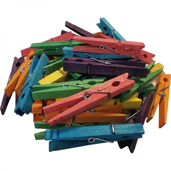 Teacher Created Resources STEM Basics, Multicolor Clothespins, Pack of 50