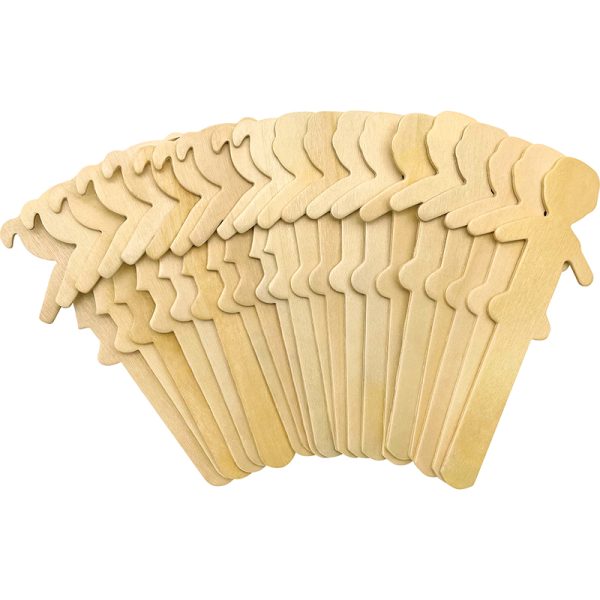 Teacher Created Resources STEM Basics: People-Shaped Craft Sticks - 50 Count