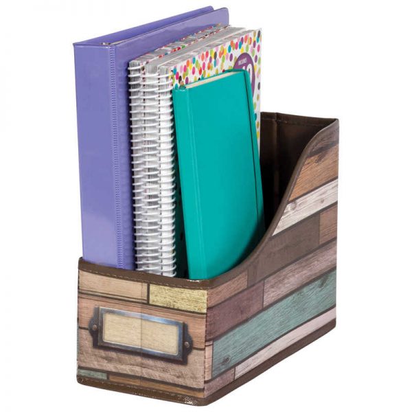 Teacher Created Resources Reclaimed Wood Book Bin