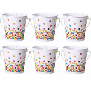 Teacher Created Resources Confetti Bucket, Pack of 6