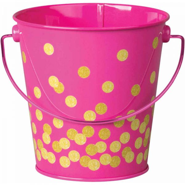 Teacher Created Resources Pink Confetti Bucket