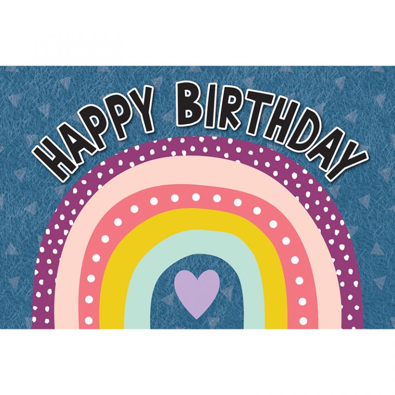 Teacher Created Resources Oh Happy Day Happy Birthday Postcards, Pack of 30