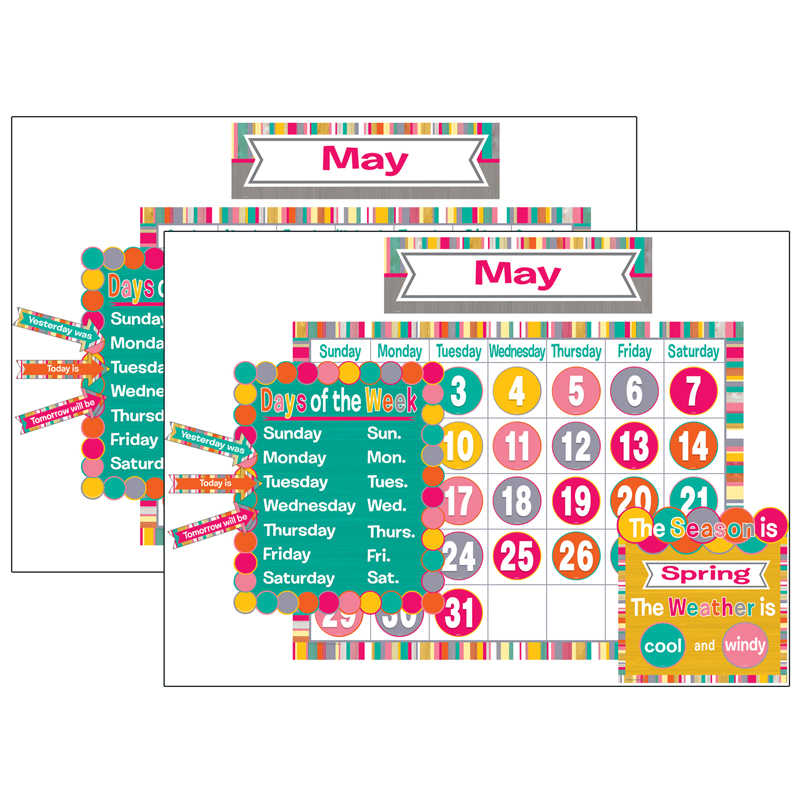 Teachersparadise Teacher Created Resources Tropical Punch Calendar