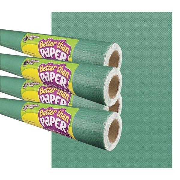 Teacher Created Resources Eucalyptus Green Better Than Paper Bulletin Board Roll, 4' x 12', Pack of 4