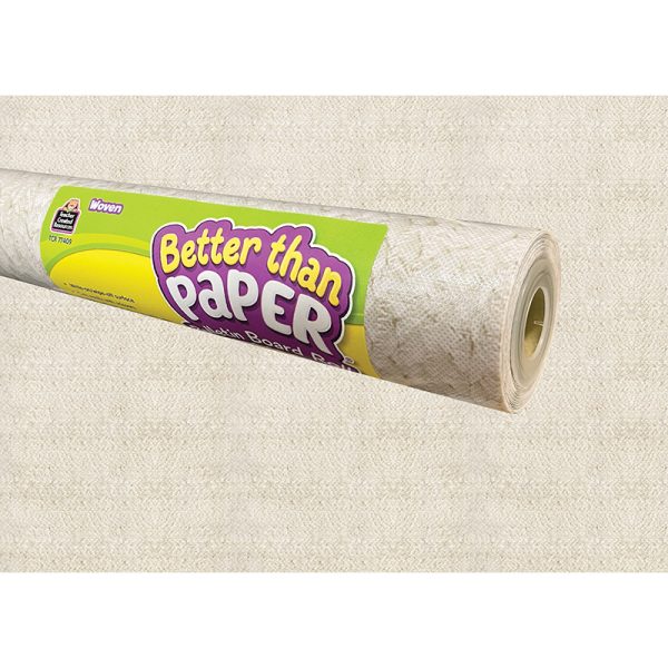 Teacher Created Resources Woven Better Than Paper Bulletin Board Roll, 4' x 12', Pack of 4