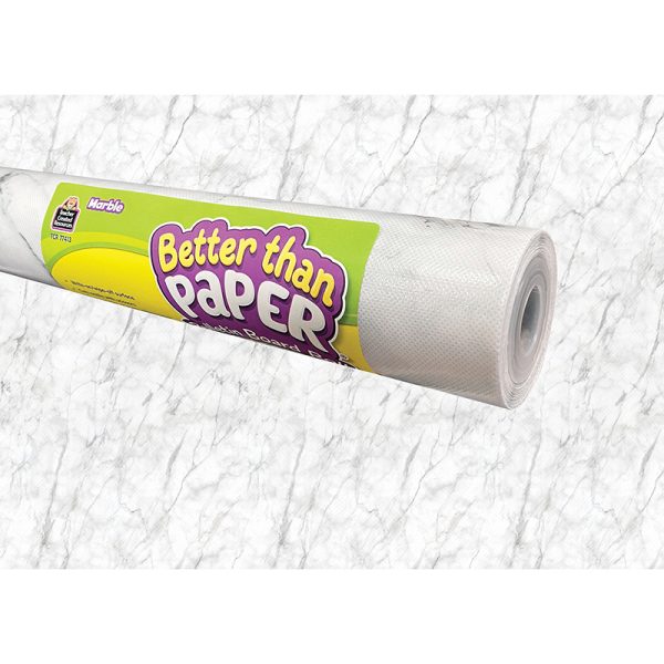Teacher Created Resources Marble Better Than Paper Bulletin Board Roll, 4' x 12', Pack of 4