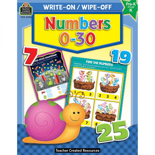 Teacher Created Resources Write-On/Wipe-Off: Numbers 0–30
