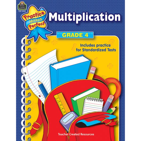 Teacher Created Resources Practice Makes Perfect: Multiplication Book, Grade 4