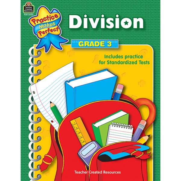 Teacher Created Resources Practice Makes Perfect: Division Workbook, Grade 3