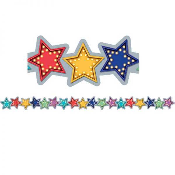 Teacher Created Resources Marquee Stars Die-Cut Border Trim, 35 Feet