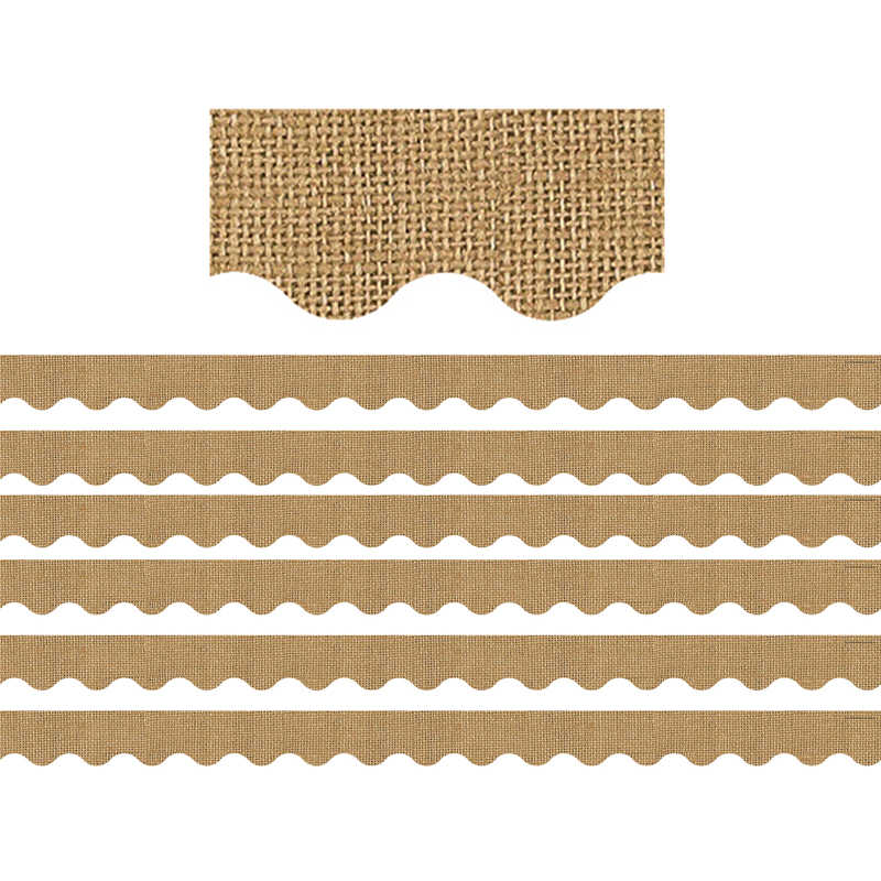 Teacher Created Resources Composition Blue Scalloped Border Trim, 35 Feet Per Pack, 6 Packs A2 14614353