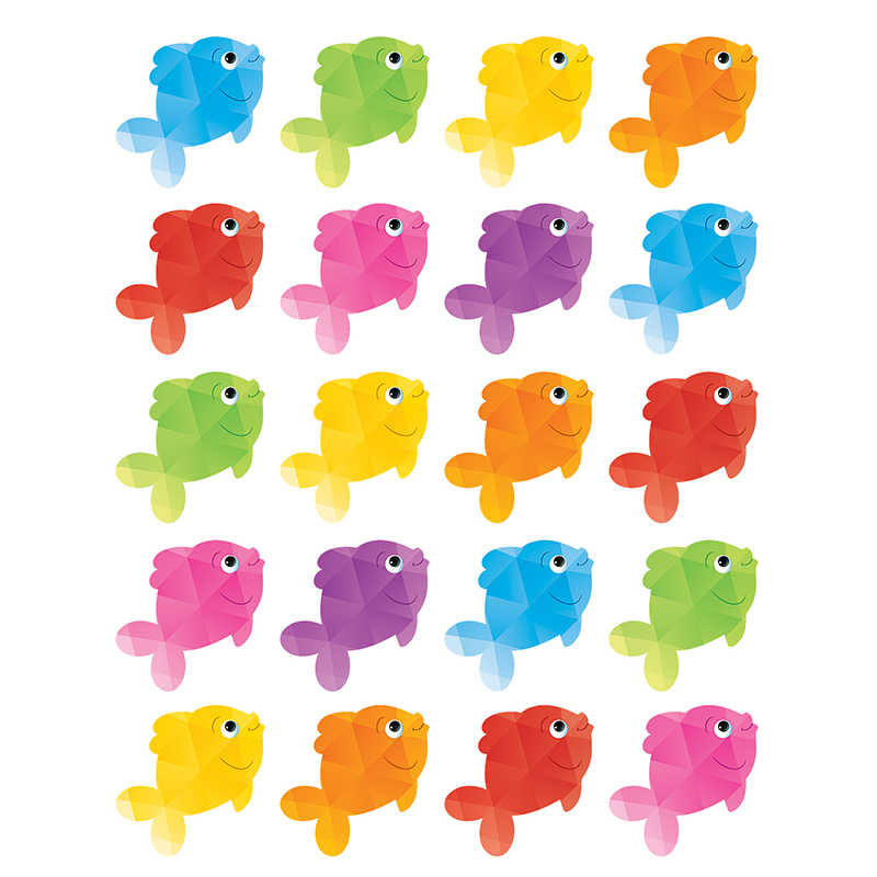 Teacher Created Resources Colorful Fish Stickers, Pack of 120