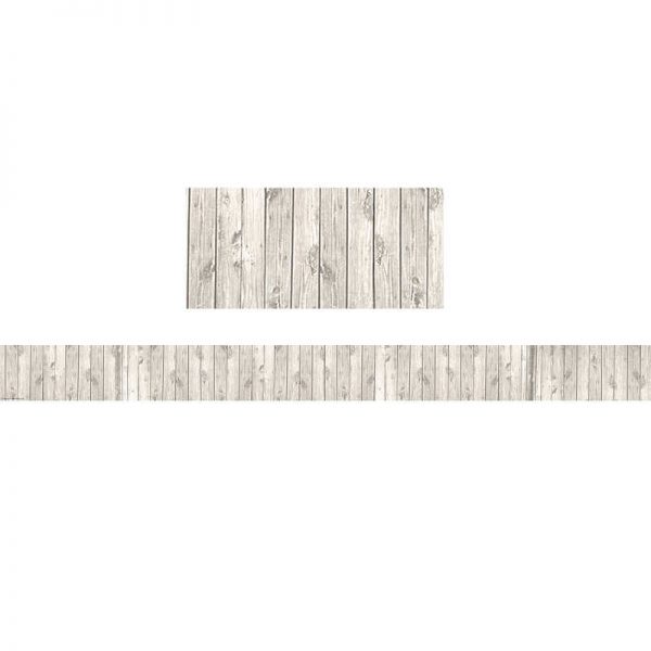 Teacher Created Resources White Wood Straight Border Trim, 35 Feet