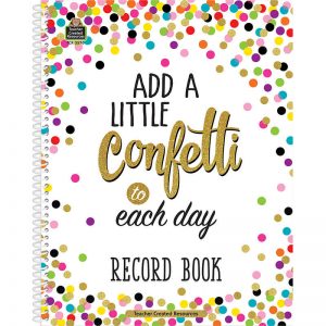 Teacher Created Resources Confetti Record Book