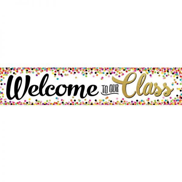 Teacher Created Resources Confetti Welcome Banner