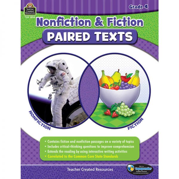 Teacher Created Resources Nonfiction and Fiction Paired Texts, Grade 4