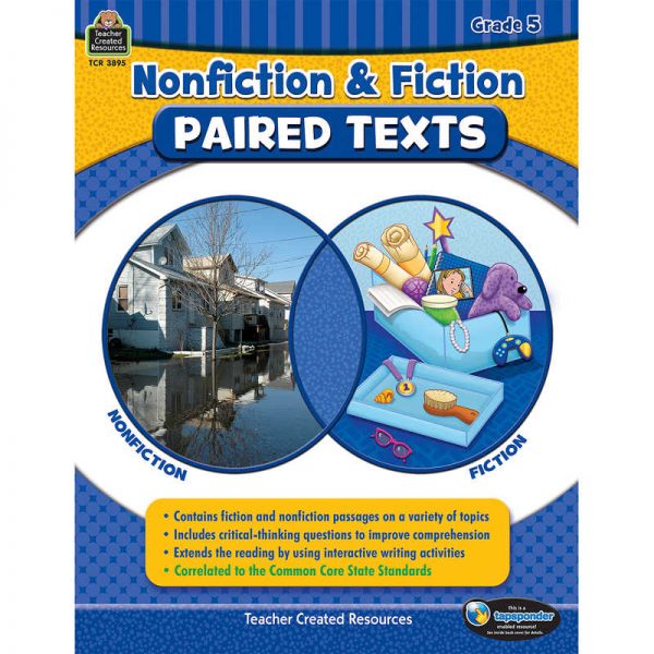 Teacher Created Resources Nonfiction and Fiction Paired Texts, Grade 5