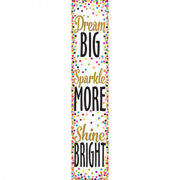 Teacher Created Resources Confetti Dream Big Banner