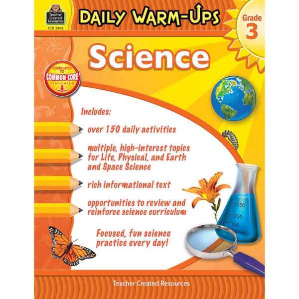 Teacher Created Resources Daily Warm-Ups Science Book, Grade 3