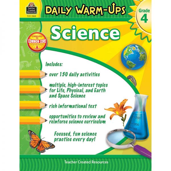Teacher Created Resources Daily Warm-Ups Science Book, Grade 4