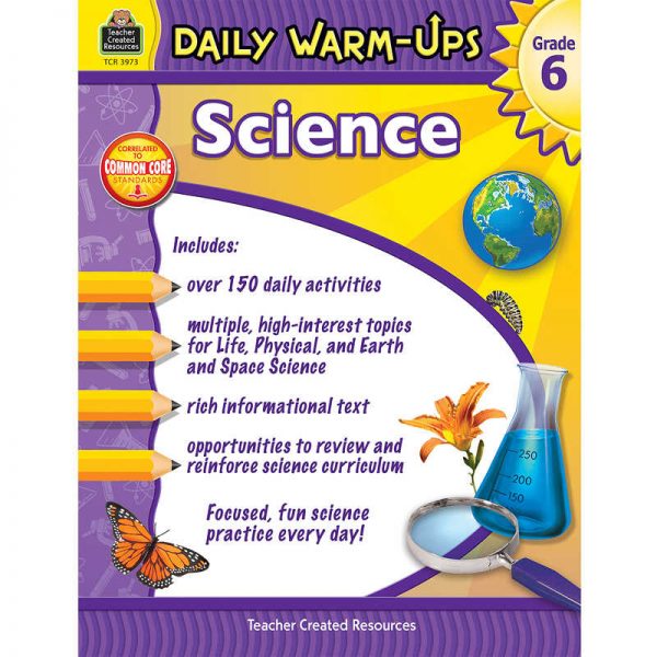 Teacher Created Resources Daily Warm-Ups Science, Grade 6