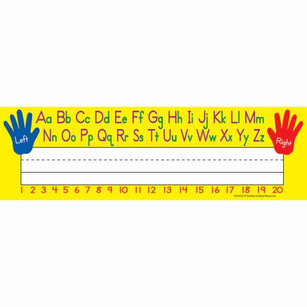 Teacher Created Resources Left/Right Alphabet Name Plates