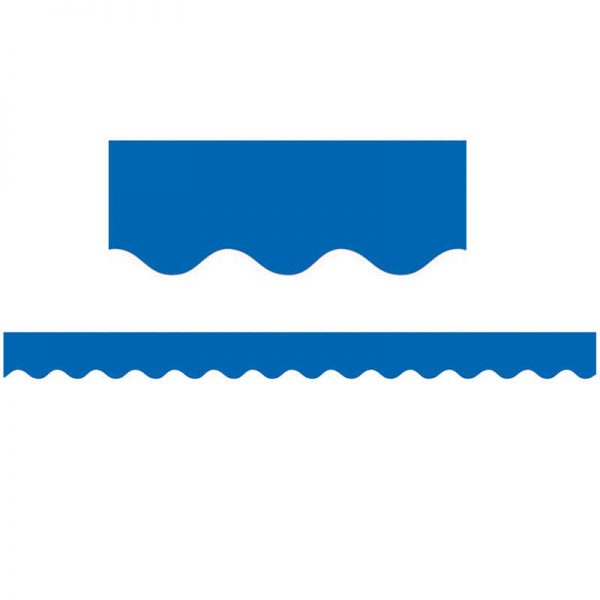 Teacher Created Resources Blue Scalloped Border Trim, 35 Feet