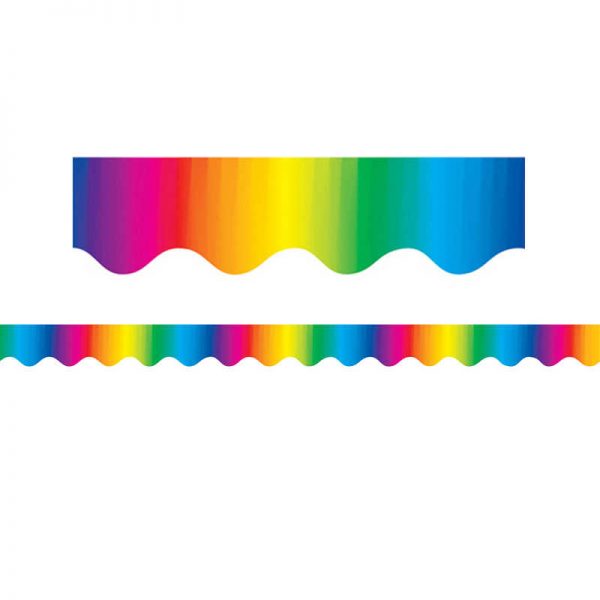 Teacher Created Resources Multicolor Scalloped Border Trim, 35 Feet