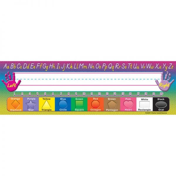 Teacher Created Resources Modern Printing Flat Name Plates, 36 Per Pack, 6 Packs
