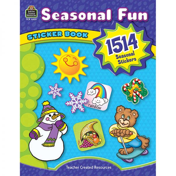 Teacher Created Resources Seasonal Fun Sticker Book, Pack of 1514