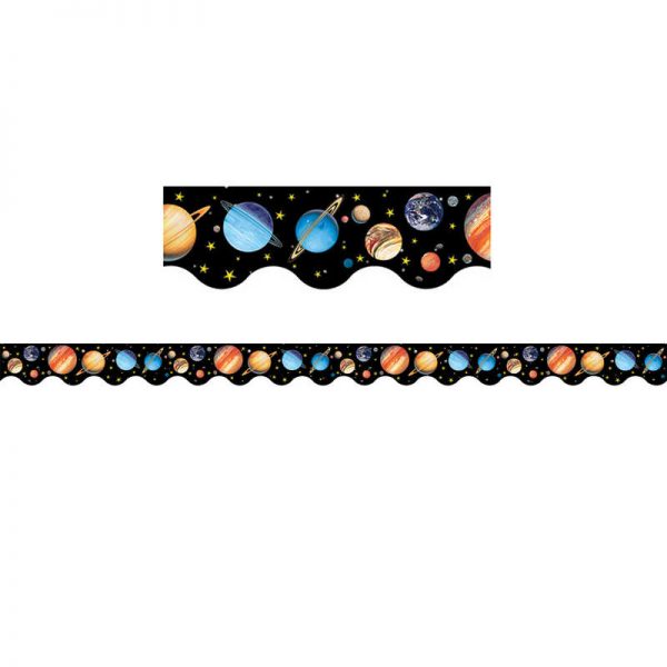 Teacher Created Resources Solar System Scalloped Border Trim, 35 Feet