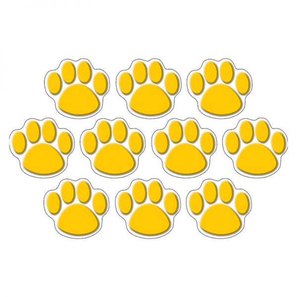 Teacher Created Resources Gold Paw Prints Accents